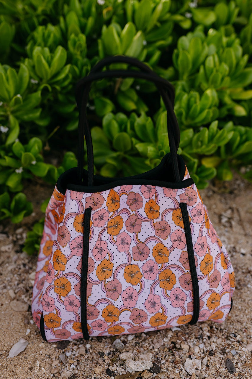 Neoprene Hibiscus Bag