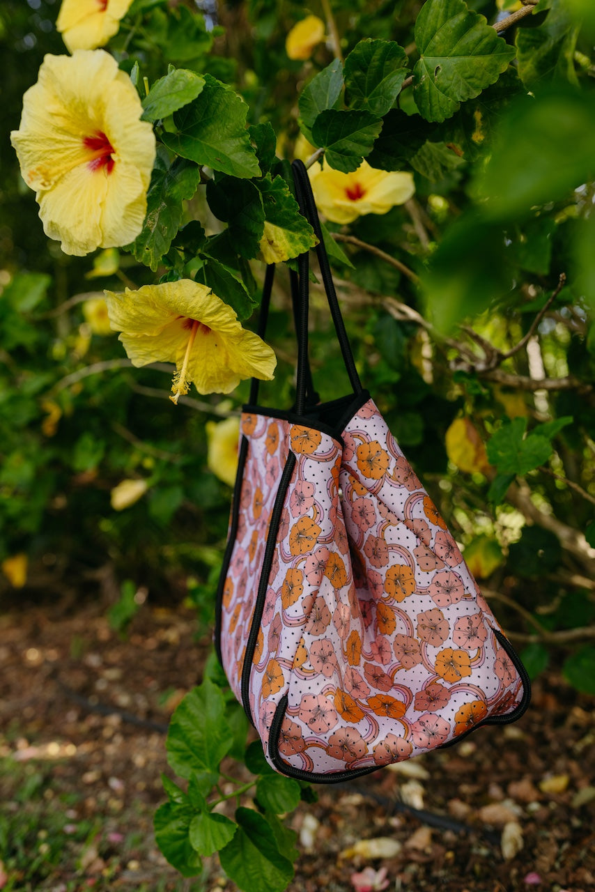 Neoprene Hibiscus Bag